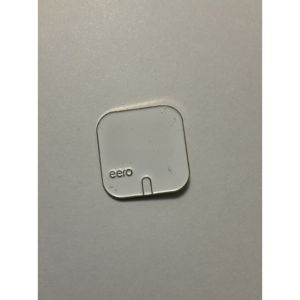 eero WiFi Router Enamel Pin White Silver Square Hat Lapel Pinback Tech Accessory